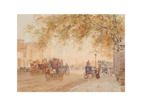 View of Hyde Park Corner with omnibuses and wagons (Art print, Extra large, unframed)
