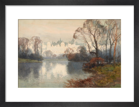 Whitehall from St. James's Park (Art print, Small, Black)