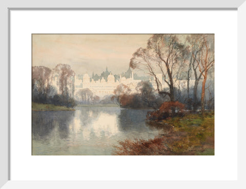 Whitehall from St. James's Park (Art print, Small, White)
