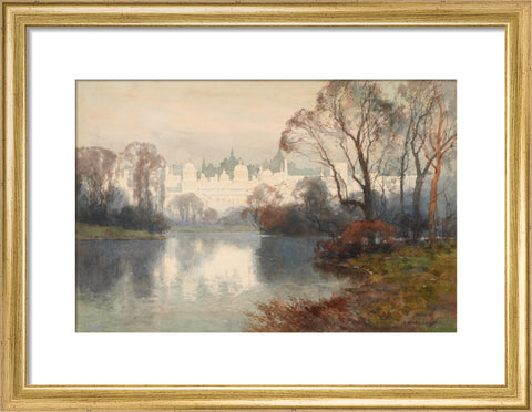 Whitehall from St. James's Park (Art print, Small, Gold)