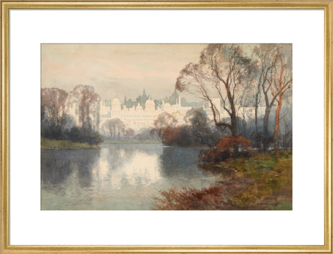 Whitehall from St. James's Park (Art print, Large, Gold)