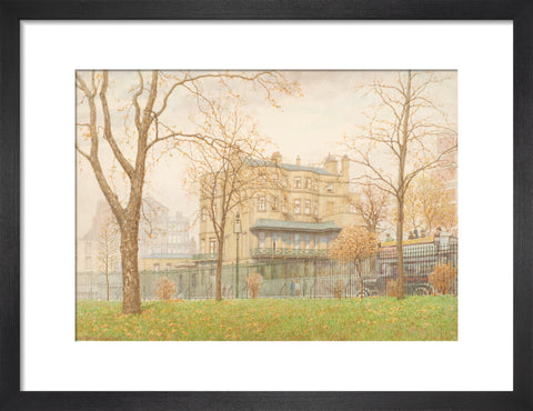 Camelford House, Park Lane (Art print, Small, Black)