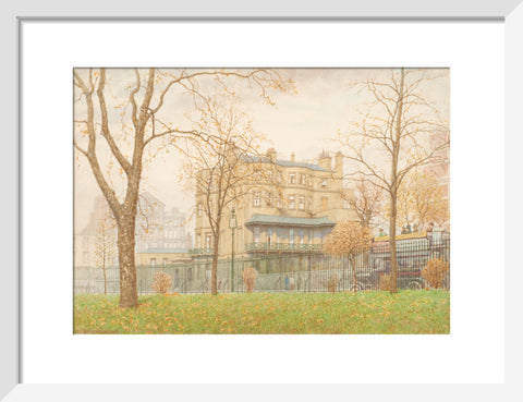 Camelford House, Park Lane (Art print, Small, White)