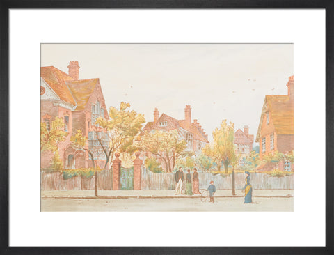 View in Newton Grove, Bedford Park (Art print, Medium, Black)