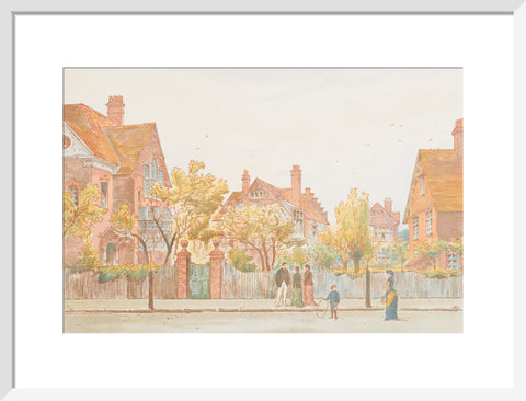 View in Newton Grove, Bedford Park (Art print, Medium, White)