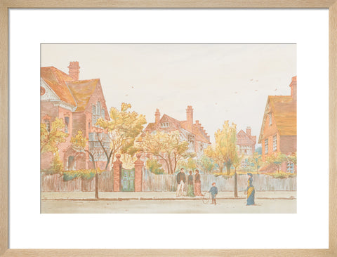 View in Newton Grove, Bedford Park (Art print, Medium, Natural)