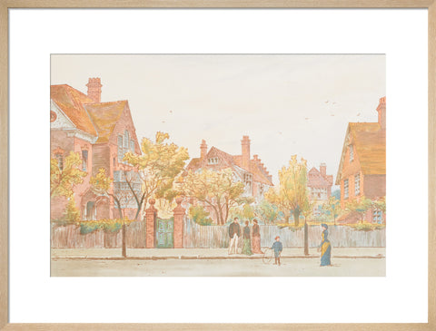 View in Newton Grove, Bedford Park (Art print, Large, Natural)