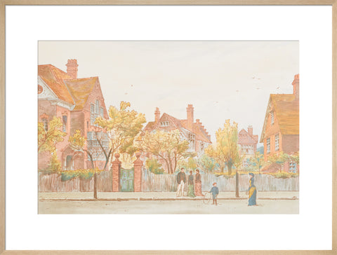 View in Newton Grove, Bedford Park (Art print, Extra large, Natural)