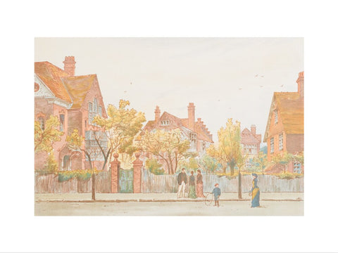 View in Newton Grove, Bedford Park (Art print, Medium, unframed)