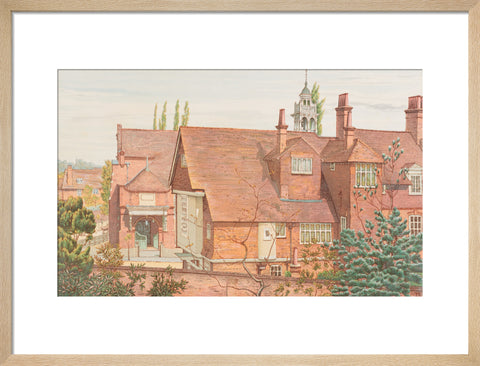 Back of Tabard Inn and Church, from Railway Station (Art print, Medium, Natural)