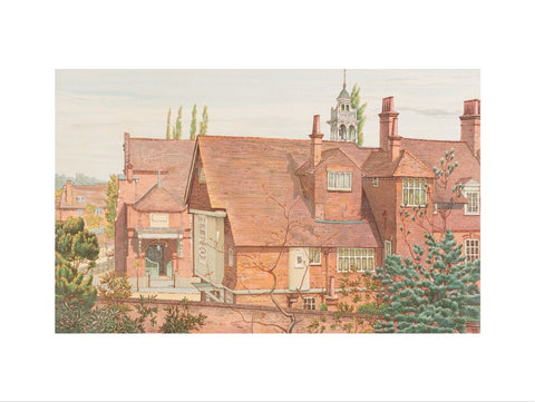 Back of Tabard Inn and Church, from Railway Station (Art print, Large, unframed)