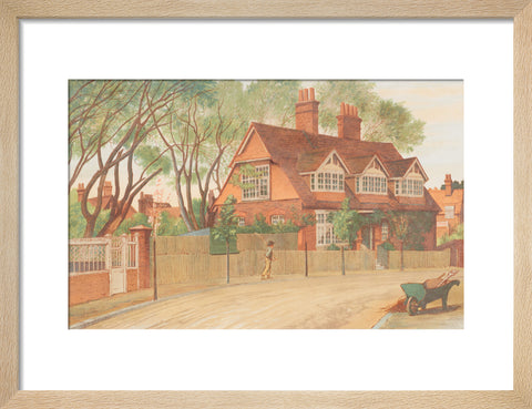 Queen Anne Gardens, Looking North (Art print, Small, Natural)