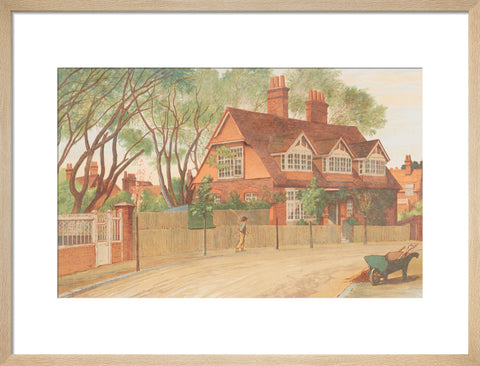 Queen Anne Gardens, Looking North (Art print, Medium, Natural)