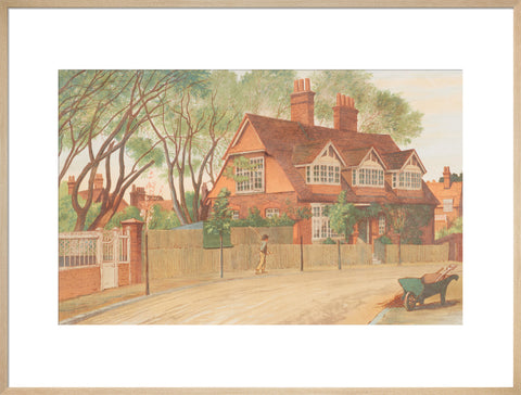 Queen Anne Gardens, Looking North (Art print, Extra large, Natural)