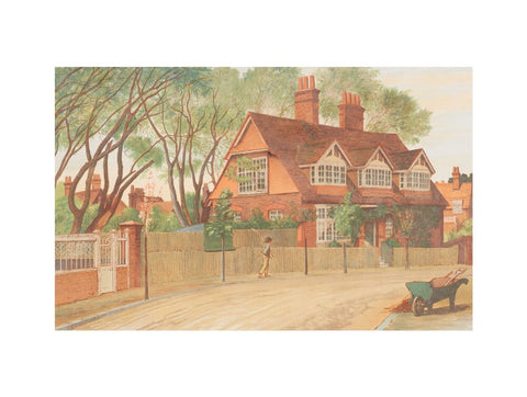 Queen Anne Gardens, Looking North (Art print, Extra large, unframed)