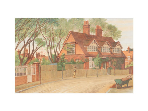 Queen Anne Gardens, Looking North (Art print, Small, unframed)
