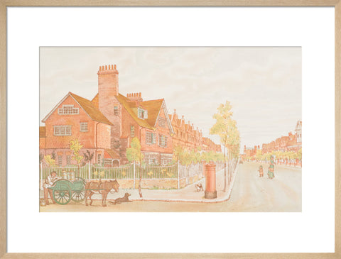 The Avenue, Looking South (Art print, Large, Natural)