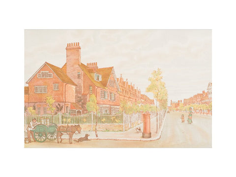 The Avenue, Looking South (Art print, Large, unframed)