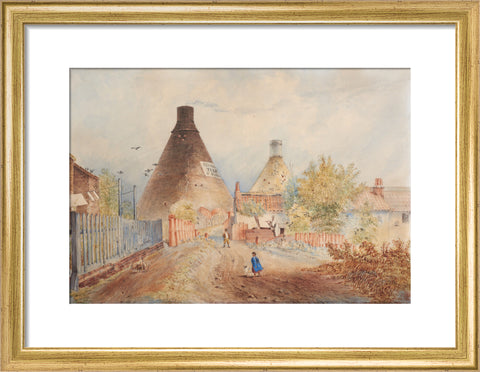 The Tile Kilns in Maiden Lane (Art print, Small, Gold)