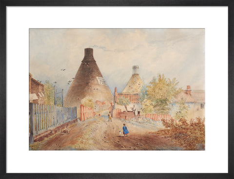 The Tile Kilns in Maiden Lane (Art print, Medium, Black)