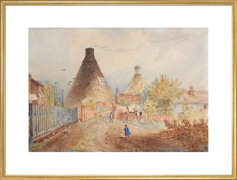 The Tile Kilns in Maiden Lane (Art print, Extra large, Gold)
