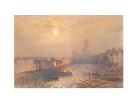 Works for the Thames Embankment at Westminster (Art print, Small, unframed)