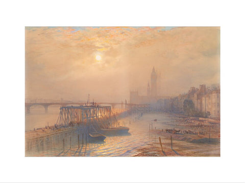 Works for the Thames Embankment at Westminster (Art print, Medium, unframed)