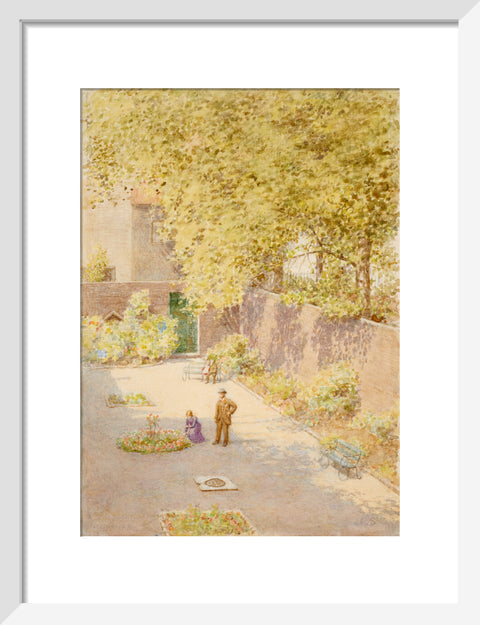 20 Queen Square, Bloomsbury, 1871-1910 (Art print, Small, White)