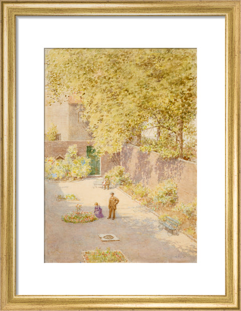 20 Queen Square, Bloomsbury, 1871-1910 (Art print, Small, Gold)