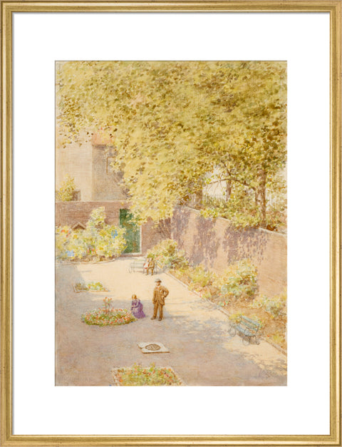 20 Queen Square, Bloomsbury, 1871-1910 (Art print, Large, Gold)