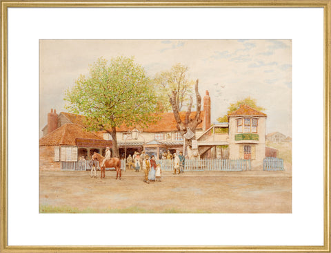 Brockley Jack Inn, May 1897 (Art print, Extra large, Gold)