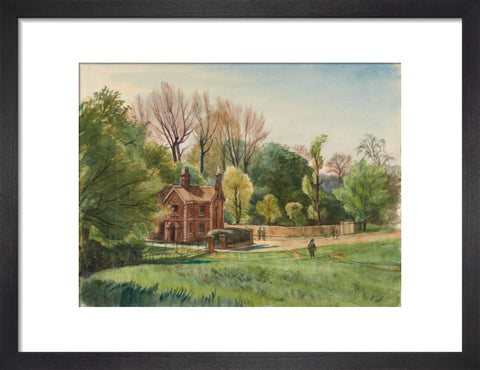 Unidentified Lodge, between 1921-1930 (Art print, Small, Black)