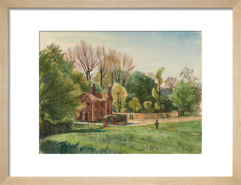 Unidentified Lodge, between 1921-1930 (Art print, Small, Natural)