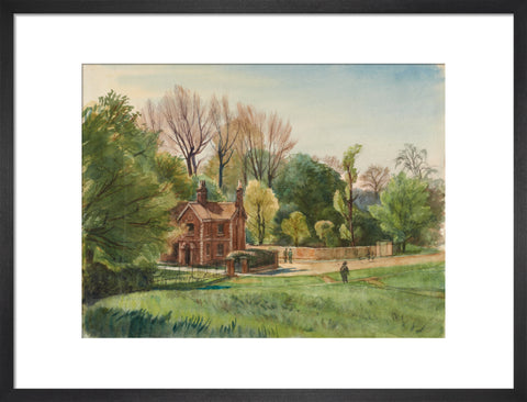 Unidentified Lodge, between 1921-1930 (Art print, Medium, Black)