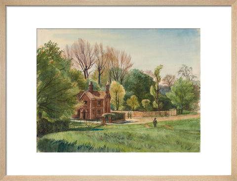 Unidentified Lodge, between 1921-1930 (Art print, Medium, Natural)