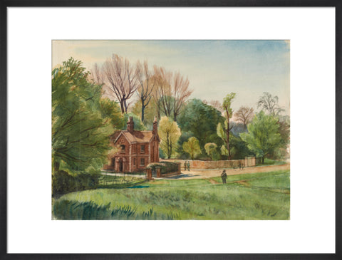 Unidentified Lodge, between 1921-1930 (Art print, Large, Black)