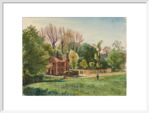 Unidentified Lodge, between 1921-1930 (Art print, Large, White)