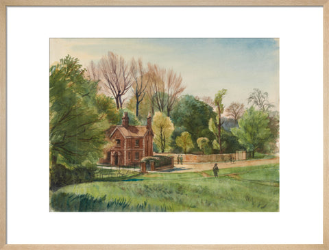 Unidentified Lodge, between 1921-1930 (Art print, Large, Natural)