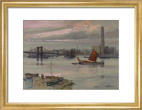 Millbank, 1912 (Art print, Small, Gold)