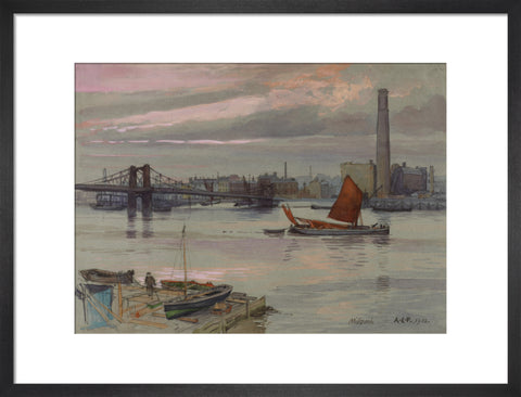 Millbank, 1912 (Art print, Medium, Black)