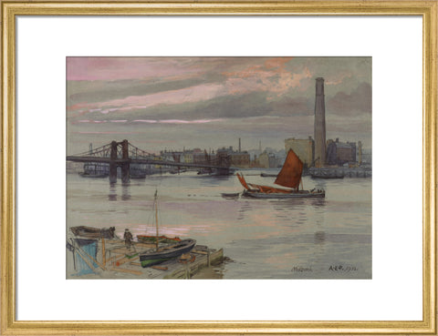 Millbank, 1912 (Art print, Medium, Gold)