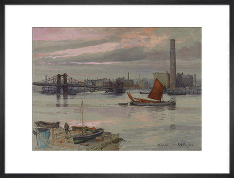 Millbank, 1912 (Art print, Large, Black)