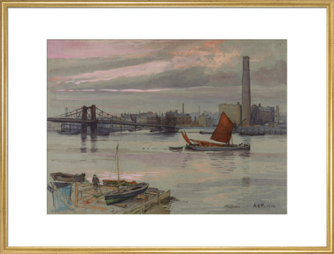 Millbank, 1912 (Art print, Extra large, Gold)