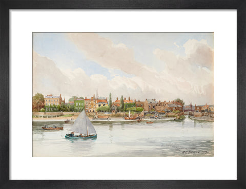 Hammersmith, 1913 (Art print, Small, Black)