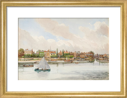 Hammersmith, 1913 (Art print, Small, Gold)