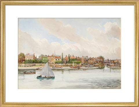 Hammersmith, 1913 (Art print, Medium, Gold)