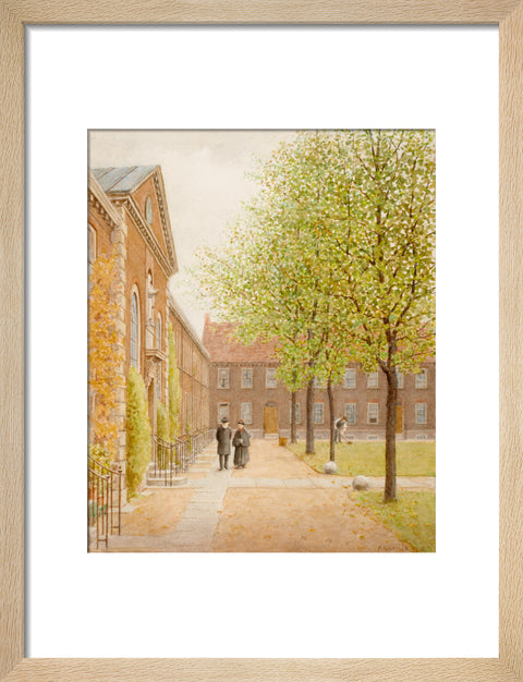 The Geffrye Almshouses, 1908 (Art print, Small, Natural)