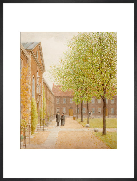 The Geffrye Almshouses, 1908 (Art print, Extra large, Black)