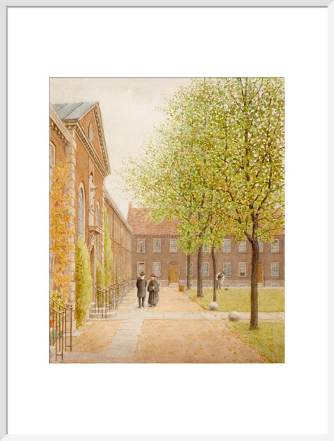The Geffrye Almshouses, 1908 (Art print, Extra large, White)