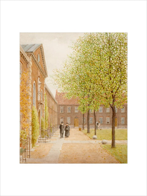 The Geffrye Almshouses, 1908 (Art print, Extra large, unframed)
